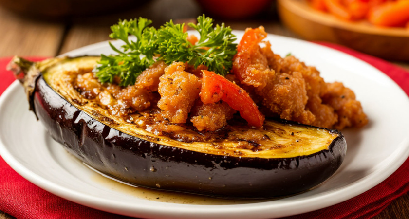 Делайте сразу много: пикантная закуска из баклажан - баклажаны мягкие, чесночные. Хранится просто в холодильнике - просто и никакой мороки