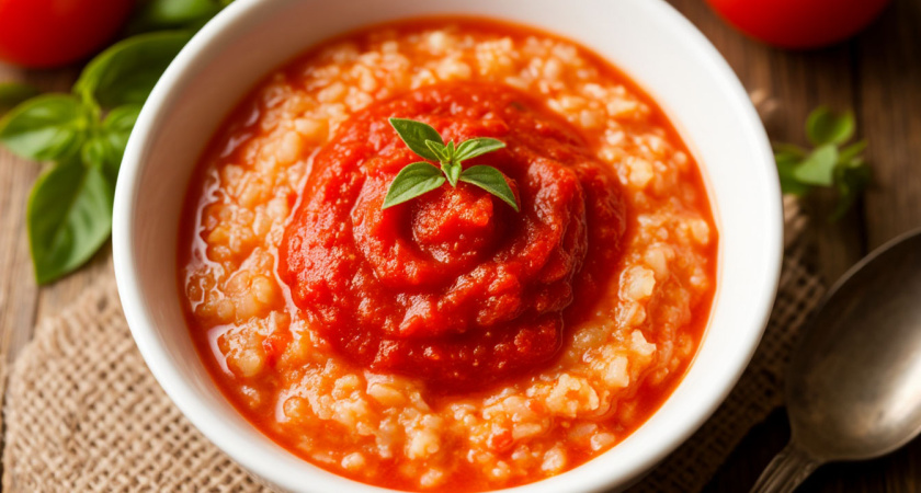 Обожаю делать томатную овсянку на завтрак: за 15 минут полная сковорода чистой клетчатки - до обеда не хочется есть