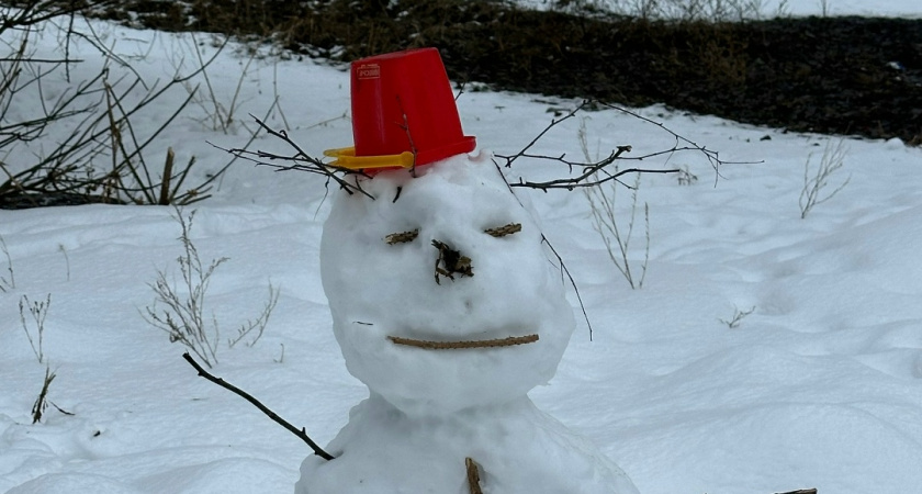 С приходом первого снега курганцы начали активно лепить снеговиков