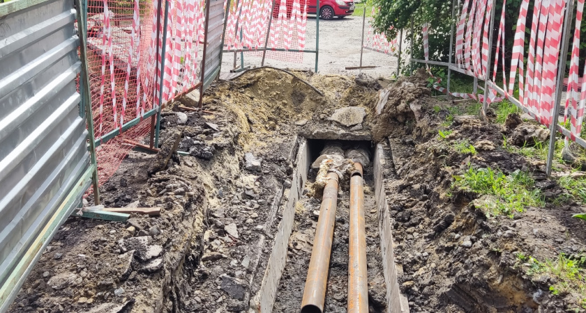 В Кургане произошла авария на водопроводе на проспекте Машиностроителей