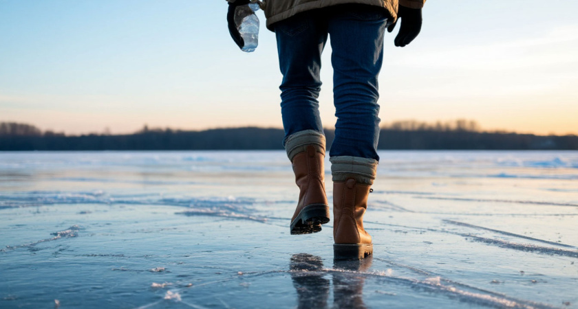 3 мазка на подошву - и ботинки не скользят даже в сильный гололед: по асфальту иду, как по траве