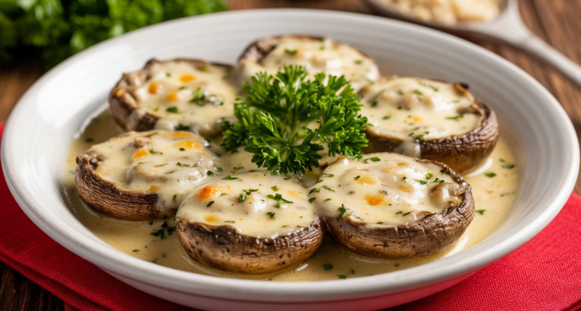 От такой закуски на новогоднем столе все гости ахнут: сделаю грибы по-грузински - вся фишка в сливочно-сырной заливке