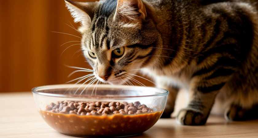 Уберите это из миски как можно скорее: ветеринары поставили точку в вопросе  - давать ли кошкам влажный корм или остановиться на сухом