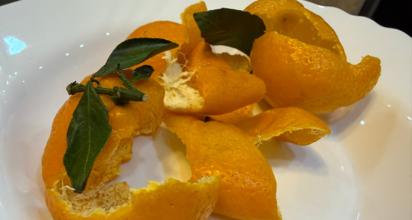 Это "оранжевое золото" не выбрасываю никогда: мандариновые корки сушу, а весной на дачу - много лет не знаю, что такое тля