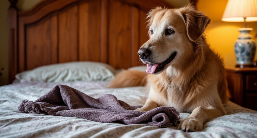 Собака таскала в кровать хозяйки грязные тряпки: только потом мы поняли - она “спасала” её по ночам