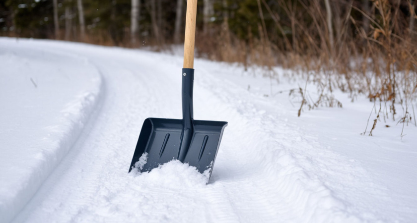 Чем обработать лопату, чтобы к ней не прилипал снег: зимняя хитрость