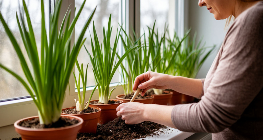 Зимой чеснок в магазине больше не покупаю: выращиваю на подоконнике на 5 "хитрых" правилах - головки крупнее и ядренее, чем на грядках