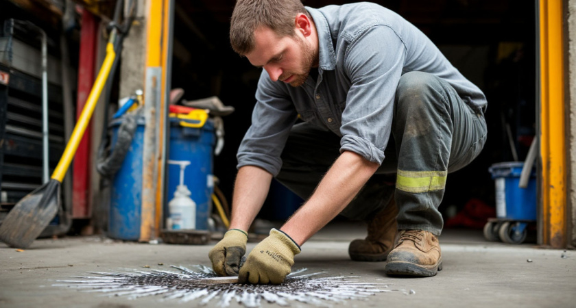 Сделал себе тёплый пол в гараже из старых водопроводных труб - зимой руки не мёрзнут даже при -30