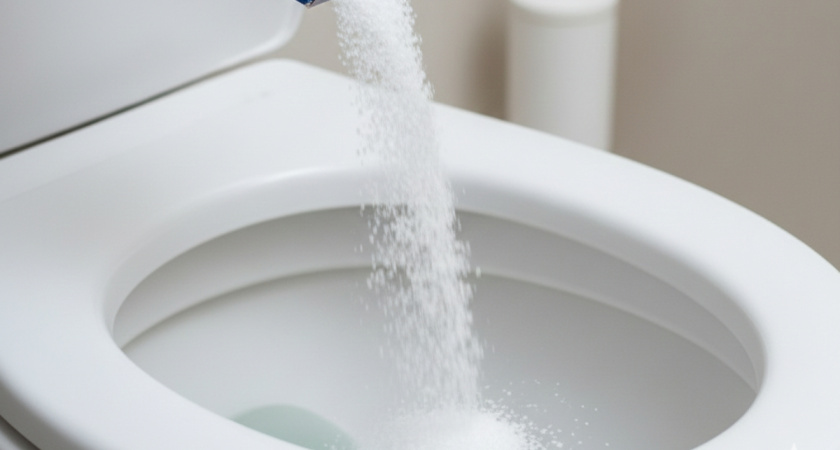 Засыпал на ночь в унитаз ложку соли по совету горничной и ахнул от результата: химию больше не использую