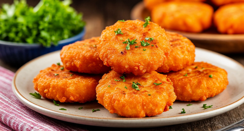 Смешиваю крицу, кефир и крахмал – и на сковородку: вот почему мои оладьи на завтрак всегда мягкие, сочные и сытные