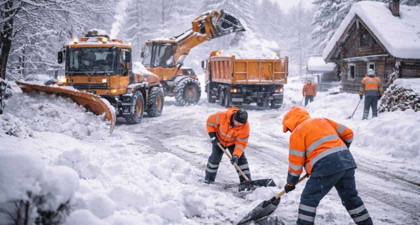 Власти Курганской области подключаются к уборке снега в муниципалитетах
