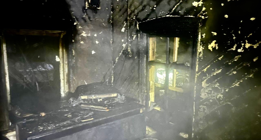 В Курганской области в пожаре погиб мужчина 