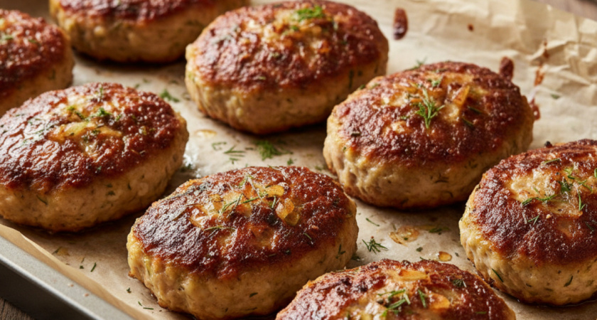 Больше не мою духовку: накрываю фарш пергаментом и получаю 4 сочных блюда — от котлет до мясных «кармашков»
