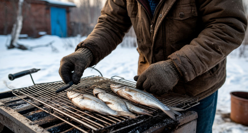 1 ложкой средства смазываю решетку - и рыба больше не прилипает: иностранцы только так делают барбекю из рыбы и мяса 