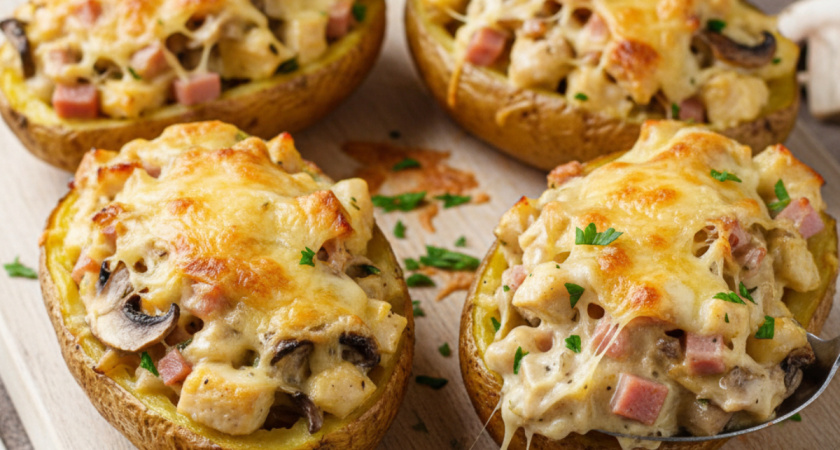 Научилась у повара готовить жульен в картофельных «лодочках»: теперь подаю это блюдо на все праздники — выглядит как в элитном ресторане