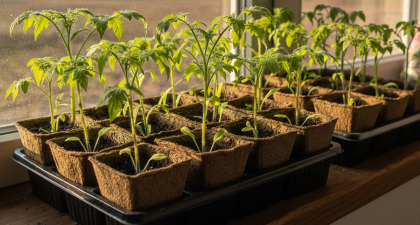 Выращиваю крепкую рассаду без фитоламп с 2022 года: простой метод сэкономил 15 000 рублей — достаточно знать 4 правила