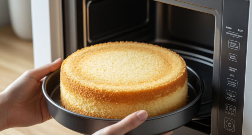 Пеку бисквит в микроволновке за 7 минут: соседки не верят, что он такой пышный и влажный — духовку больше не включаю