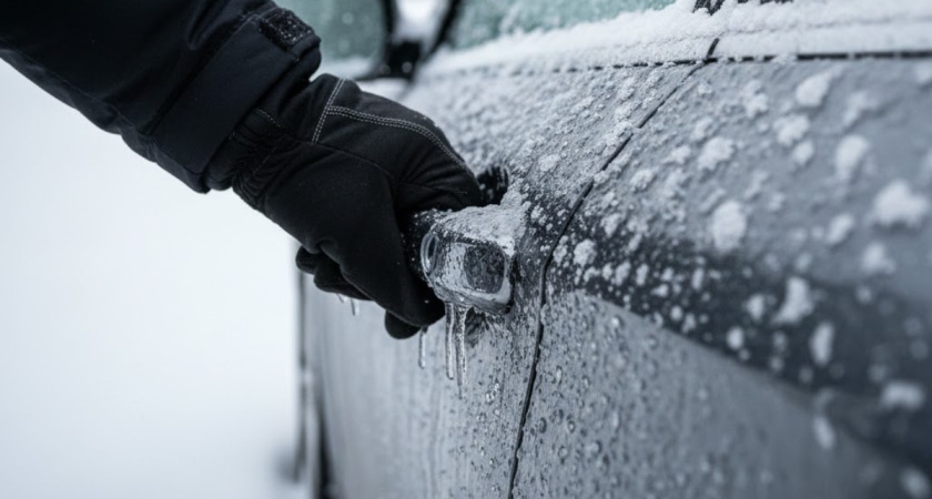 Что делать, если примёрзла дверь в машине: 5 правил, как открыть замок в мороз и не сломать его