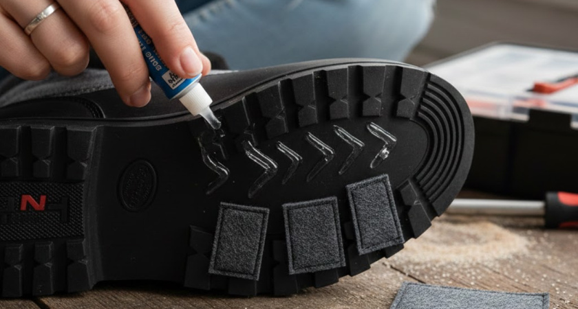 Потратила 2 минуты, и обувь больше не скользит: простой трюк с подошвой из подручных материалов — теперь гуляю даже в гололёд