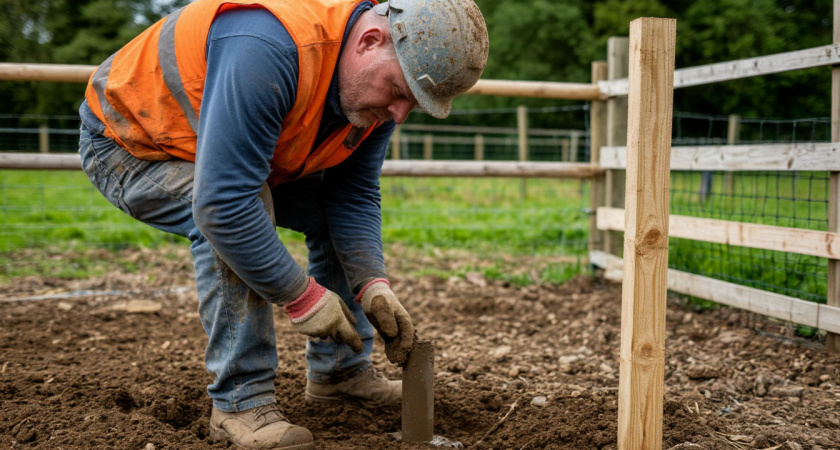 Бетонтирую столбы для забора так, чтобы служили десятки лет: моя технология работает безошибочно