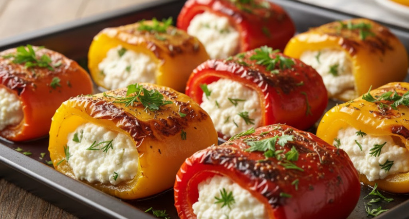 Баклажаны остались в прошлом: теперь готовлю рулетики из болгарского перца и творожного сыра на каждый праздник