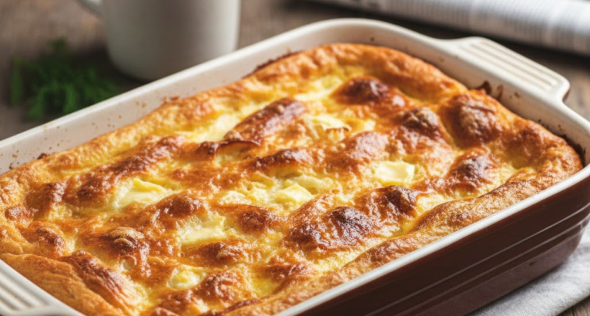 Сытный пирог-выручайка за минуту — просто заливаю и в духовку: гениальный рецепт для любой хозяйки