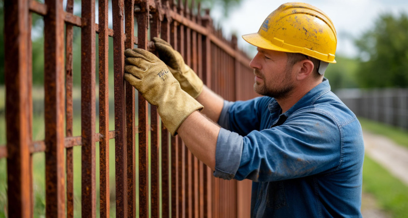 Как убрать ржавчину с металлического забора: рабочий метод спасения профнастила за сущие копейки