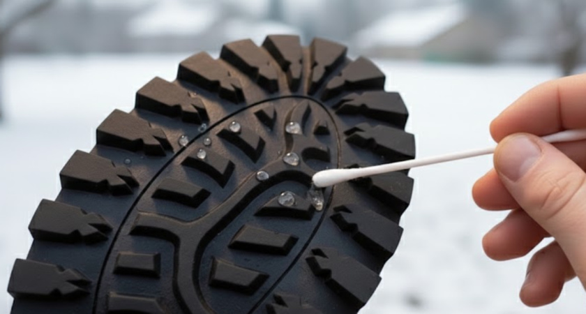 Обрабатываю ваткой подошву — и обувь не скользит даже на ледяной лестнице: 40 рублей — и хватает на всю зиму