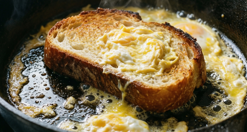 Полбатона, яйцо и ложка молока — гренки "как в детстве" готовы: хрустящие, румяные, сочные — как у бабушки