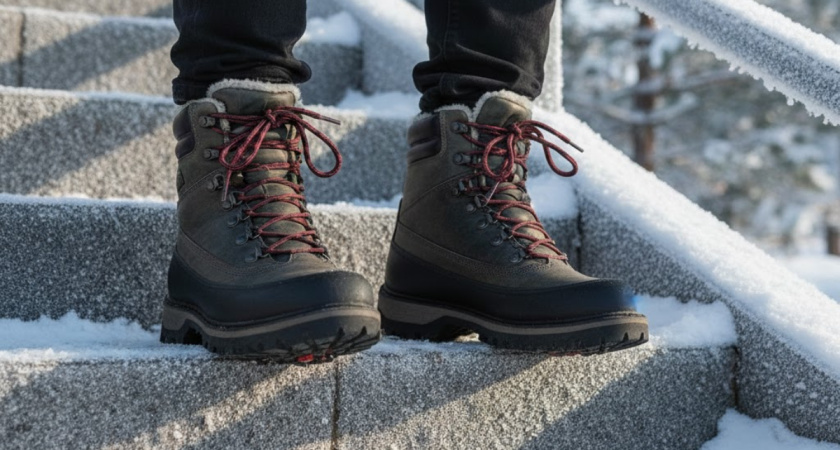 Чтобы не скользить зимой, натираю обувь копеечным овощем — хожу по льду как по летнему асфальту: делюсь простым трюком