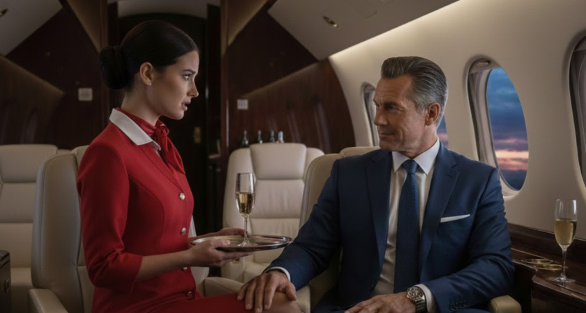 «Пьяные оргии, приставания, драки и измены»: стюардесса откровенно рассказала, что творят милилардеры в частных самолётах