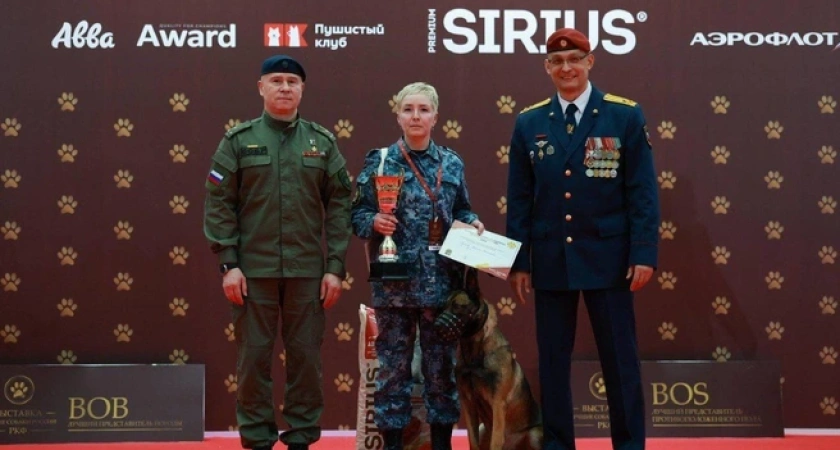 Овчарка Орни вместе с курганским кинологом покорили Москву