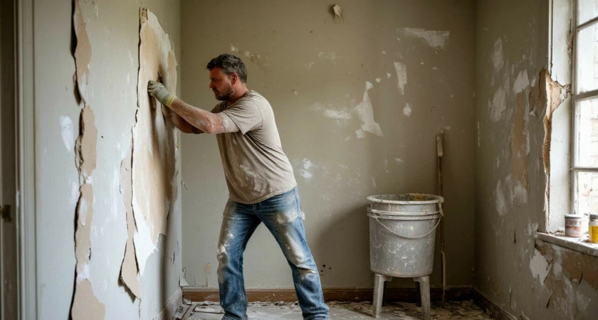 Нашлепал состав на бетон — и стены краше винила: «ленивая» штукатурка - стоит на века даже при усадке дома