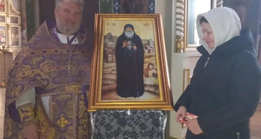 Курганцы могут приложиться к иконе Гавриила Самтаврийского