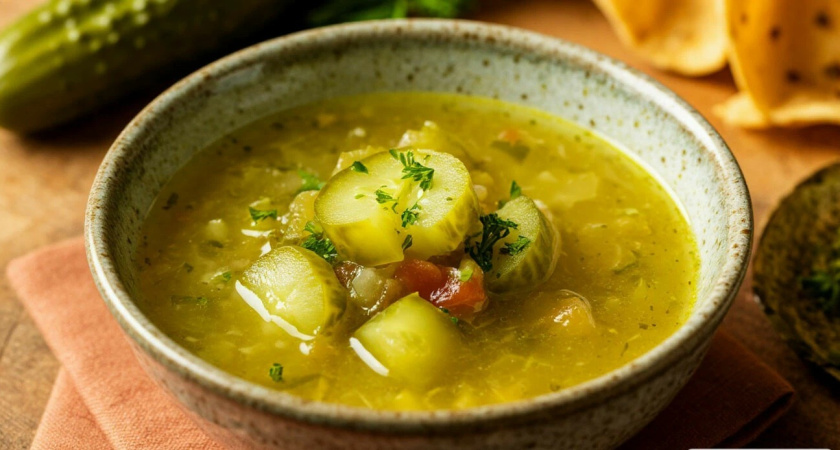 Готовлю постный суп на огуречном рассоле: добавляю одну специю в заправку - який и насыщенный вкус