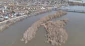 В Зауралье вода начала разливаться широким фронтом по пойме Тобола