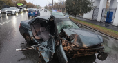 В Кургане водитель уснул за рулем и врезался в опору ЛЭП: пострадала 16-летняя пассажирка