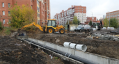 В Кургане завершили замену теплотрассы на Пушкина — Карельцева