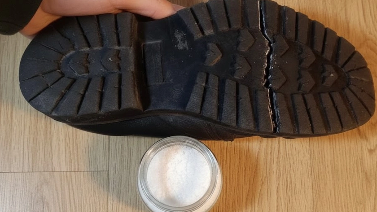 Посыпал, прижал — и трещина на подошве исчезла: простой и копеечный способ склеить обувь намертво за 5 минут