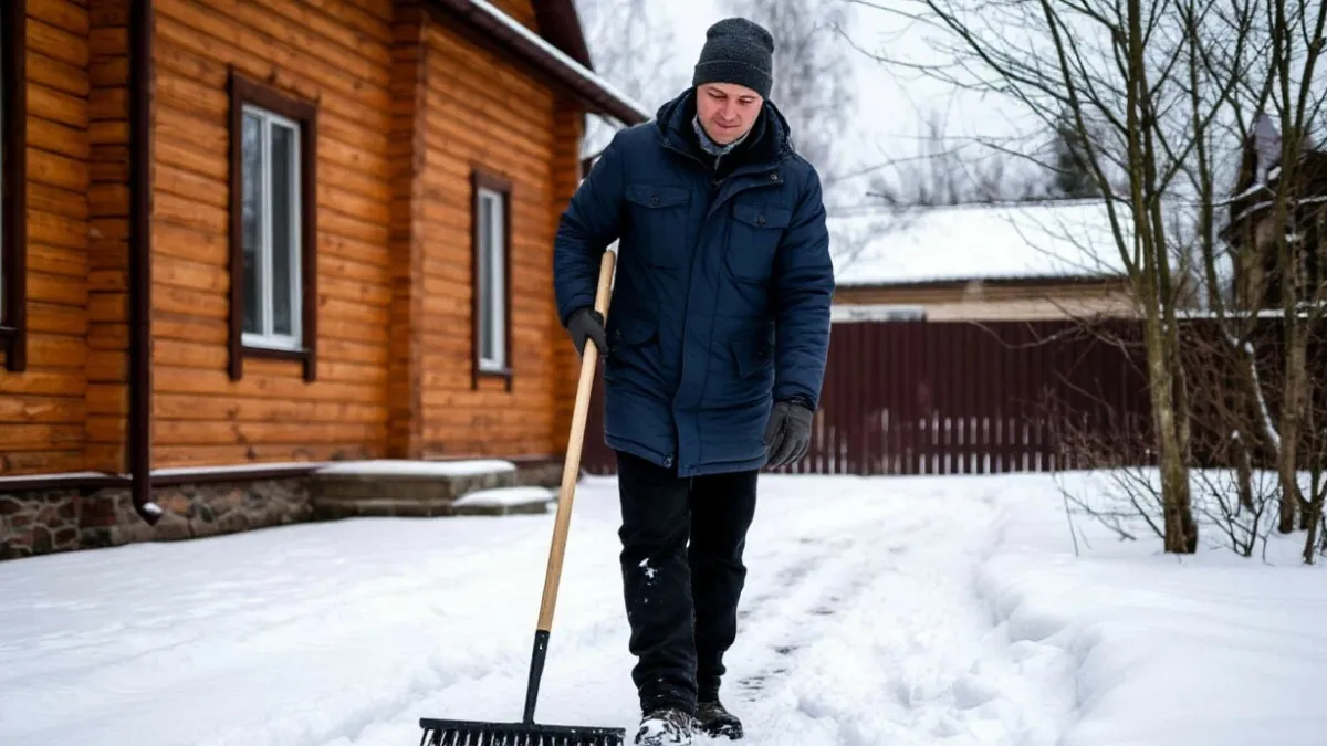 Чищу снег и не надрываюсь: нашел в магазине полезную вещь - вот что навсегда изменило моё представление об уборке участка
