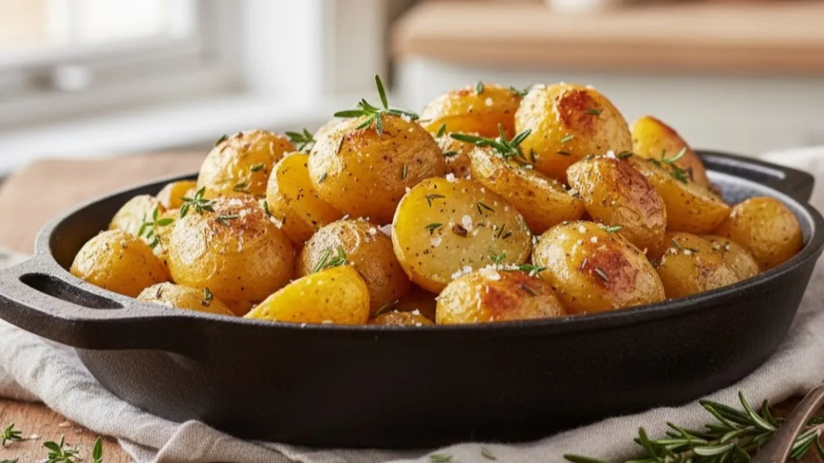 Запекаю картофель "по-монастырски": встряхиваю 3 ингредиента в пакете и на противень - любимое постное блюдо