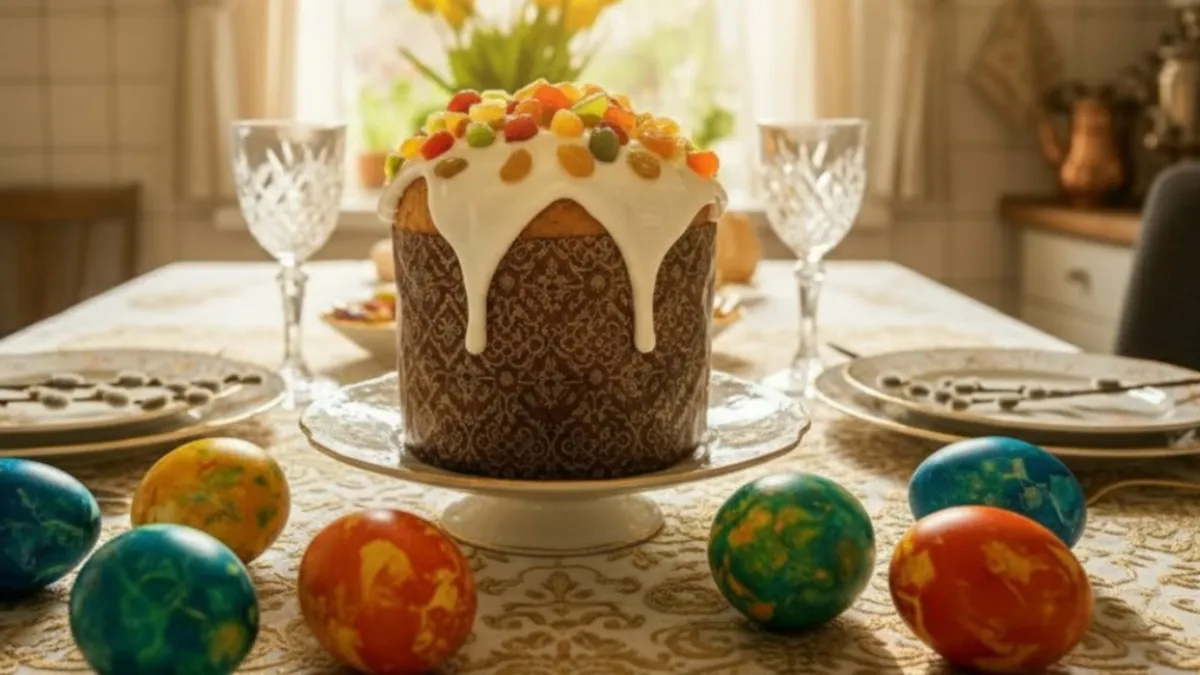 Не тесто, а нежный пух: «Царский» кулич на Пасху  с курагой и изюмом - воздушный как облако и не крошится