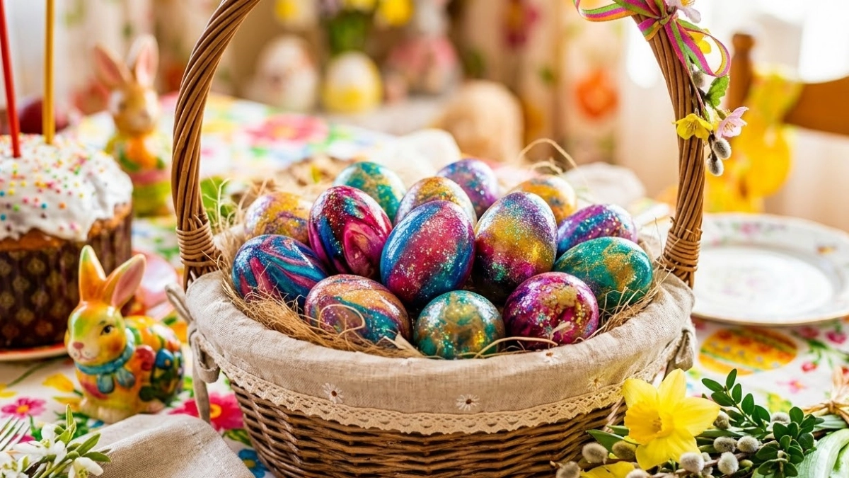 Луковая шелуха для покраски яиц - на увольнение: крашу на Пасху яички только рисом - покорили простотой и красотой