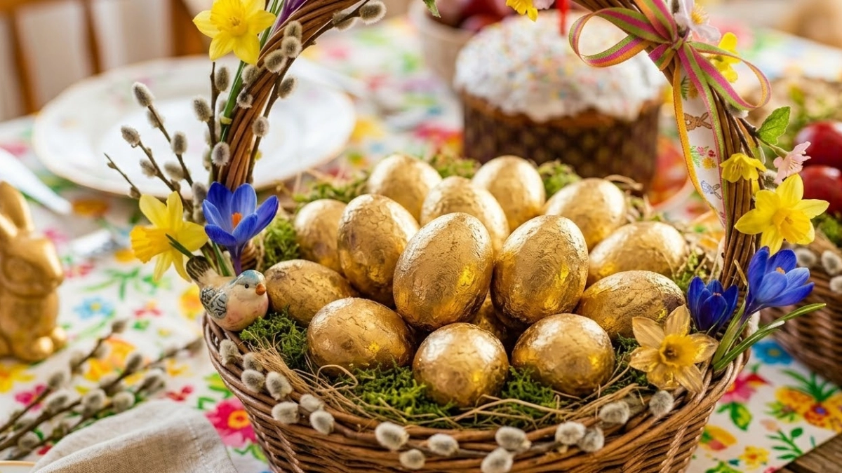 Краше золотых слитков: 3 простых способа превратить белые яйца в золото Пасхального стола