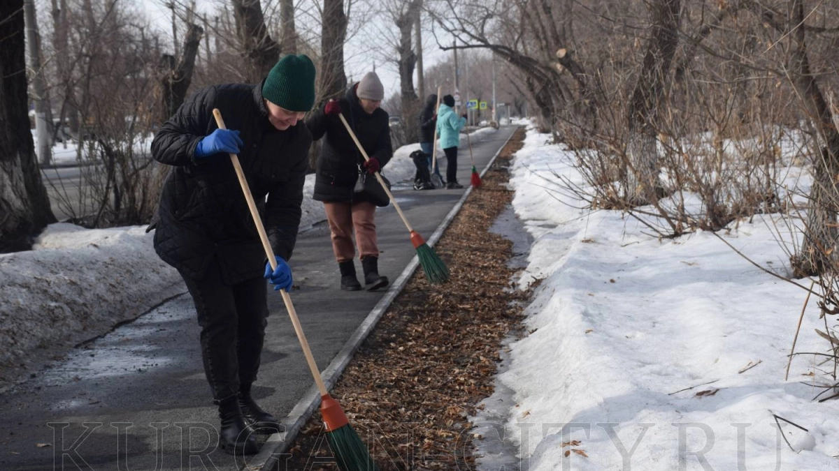 В Кургане начался масштабный весенний субботник