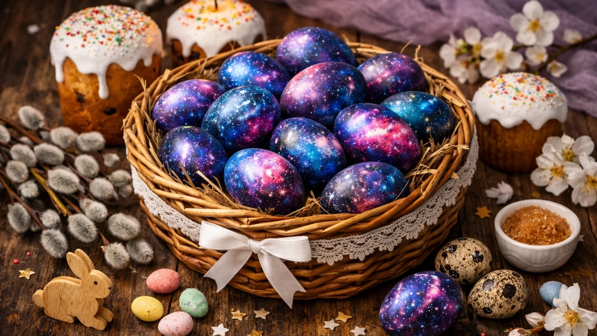 Не шелуха и не свекла: крашу яйца на Пасху одной ягодой - космические яички в натуральном отваре
