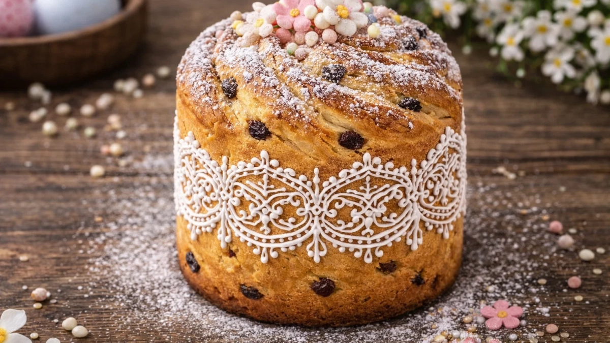 Воздушные кружевные куличи к Пасхе по семейному рецепту: вкусные и с изящным узором — удивлю гостей на праздник