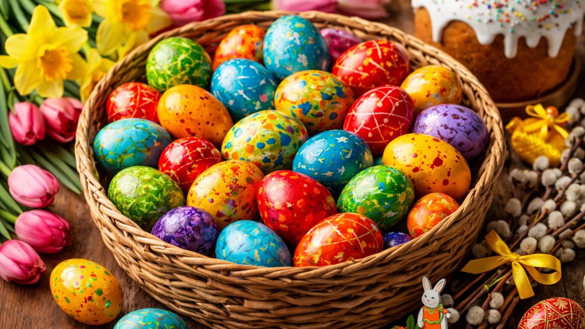 Обмотала яйца нитками на Пасху и в отвар: получила такие акварельные узоры, что соседки лопнули от зависти