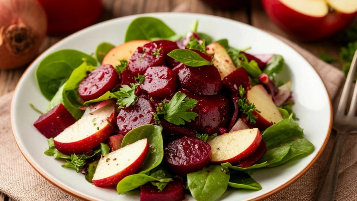 Всего 2 свеклы и 1 яблоко – а на выходе сочный и вкусный салат: обходит "Винегрет" и "Шубу" – и в праздник, и в будни