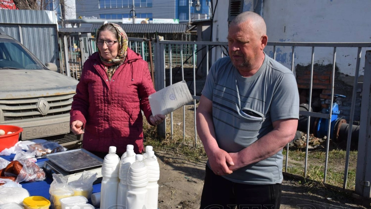 В Кургане оштрафовали незаконных торговцев молочкой